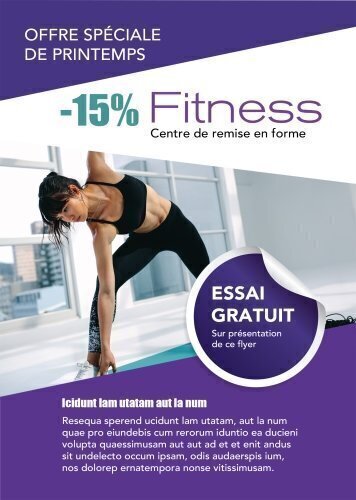 Impression Flyers Fitness A5 personnalisable