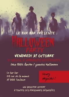 Flyers Halloween party A5 recto verso personnalisable