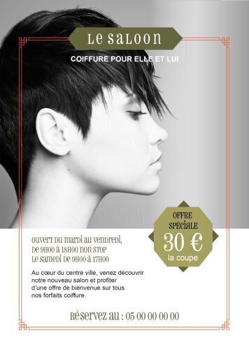 Impression Flyers Le saloon A5 personnalisable