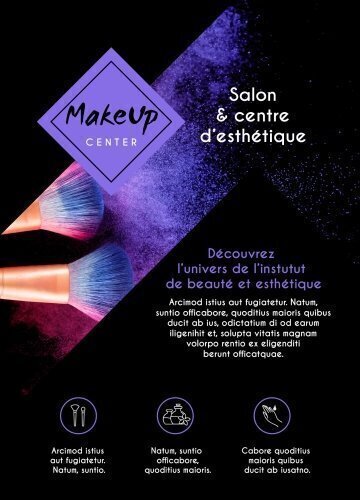 Impression Flyers Make up center A6 personnalisable