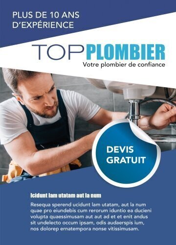 Impression Flyers Plomberie A6 personnalisable