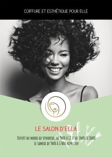 Impression Flyers Salon d'ella A5 personnalisable