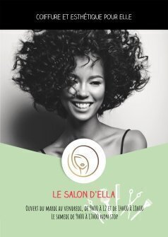 Flyers Salon d'ella A5 recto verso personnalisable