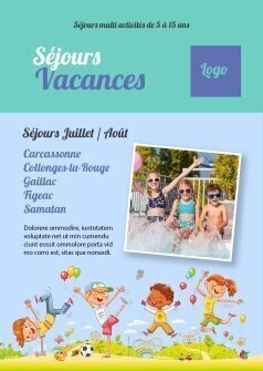 Flyers Sejour vacances A5 personnalisable