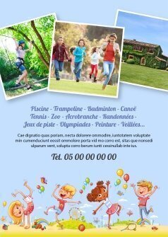 Flyers Sejour vacances A5 recto verso personnalisable