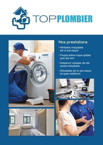 Impression Flyers Top Plombier A4 personnalisable