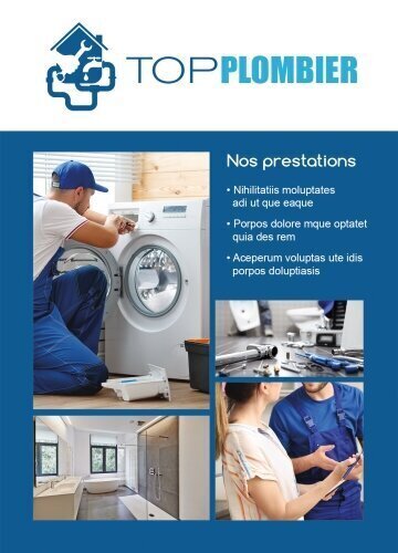 Impression Flyers Top Plombier A6 personnalisable