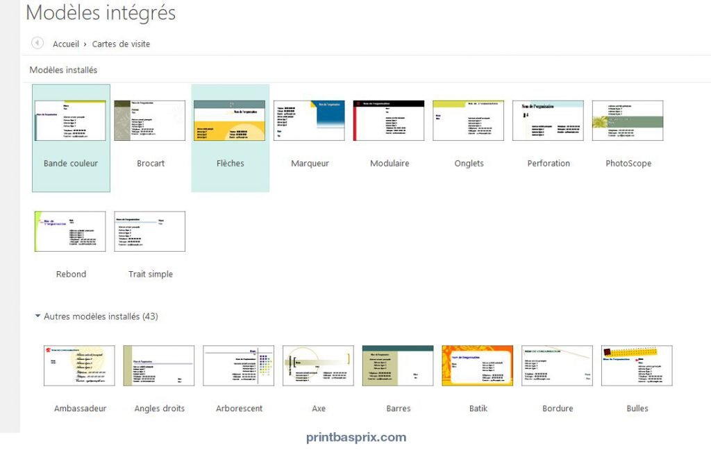 Comment faire une carte de visite recto verso avec Publisher