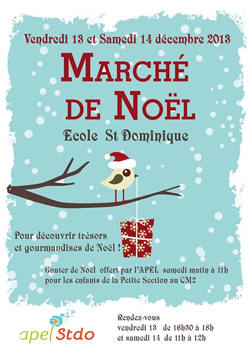 exemple affiche de noël école