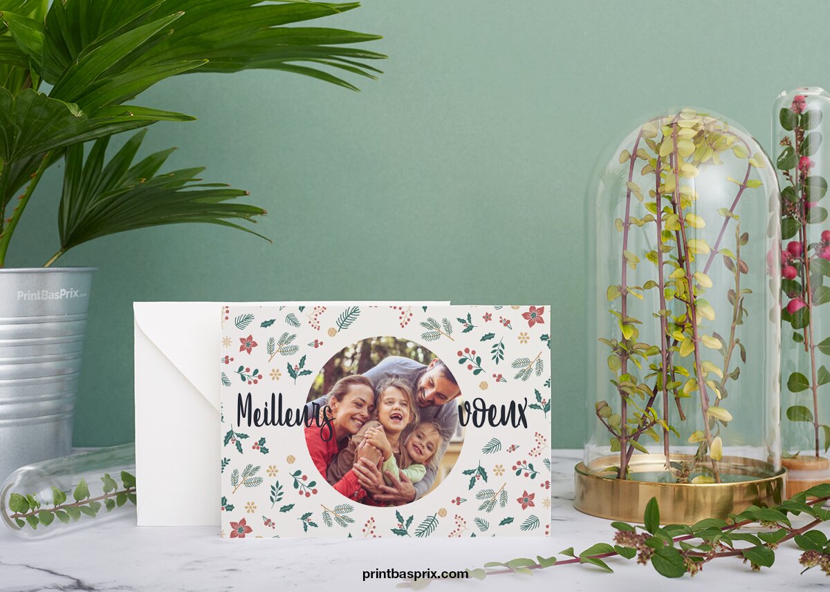 Lot De 4 Cartes De Vœux Familiales Avec Message De Sympathie Sincère - Neuf