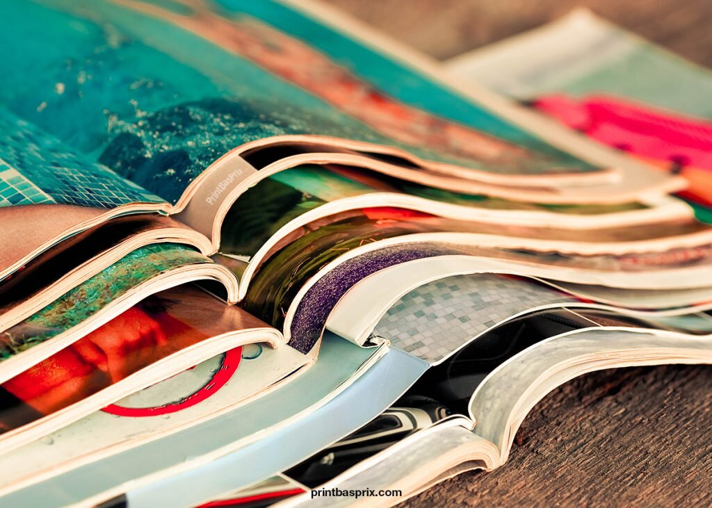 Brochures touristiques papier colorées