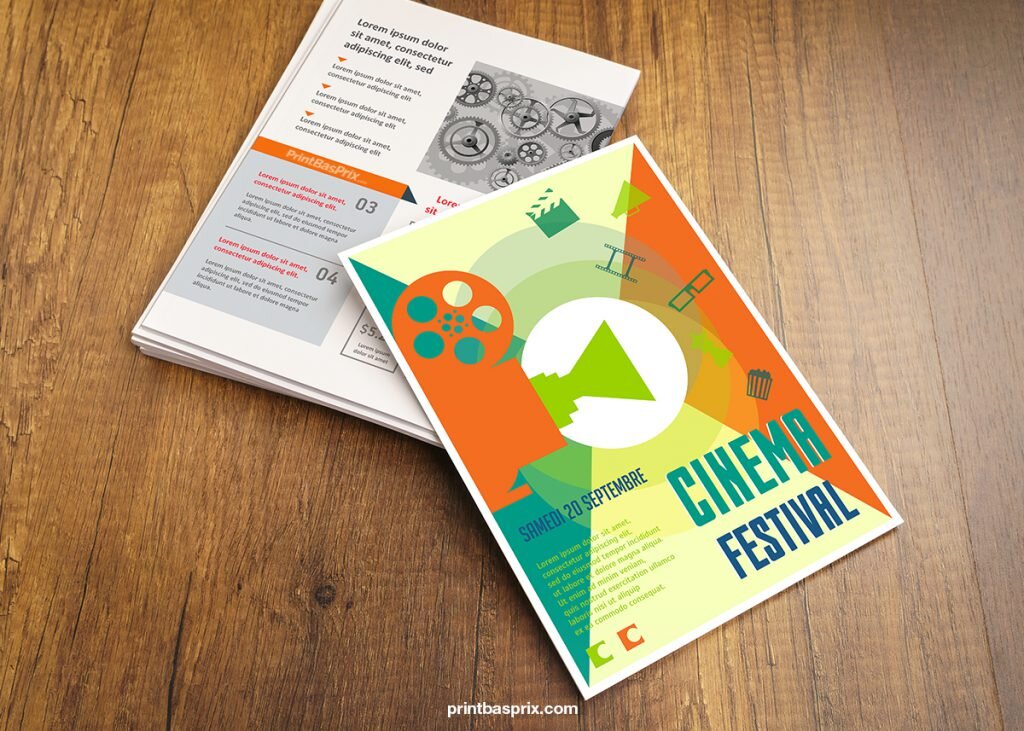 flyer pour un festival de cinéma