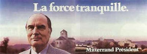 Affiche créative politique François Mitterrand