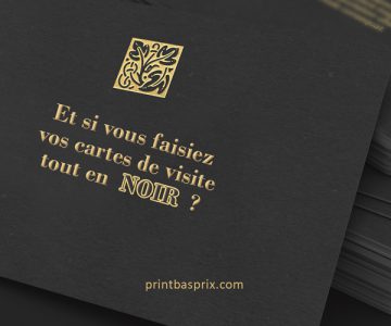 Et si vous faisiez vos cartes de visite tout en noir ?