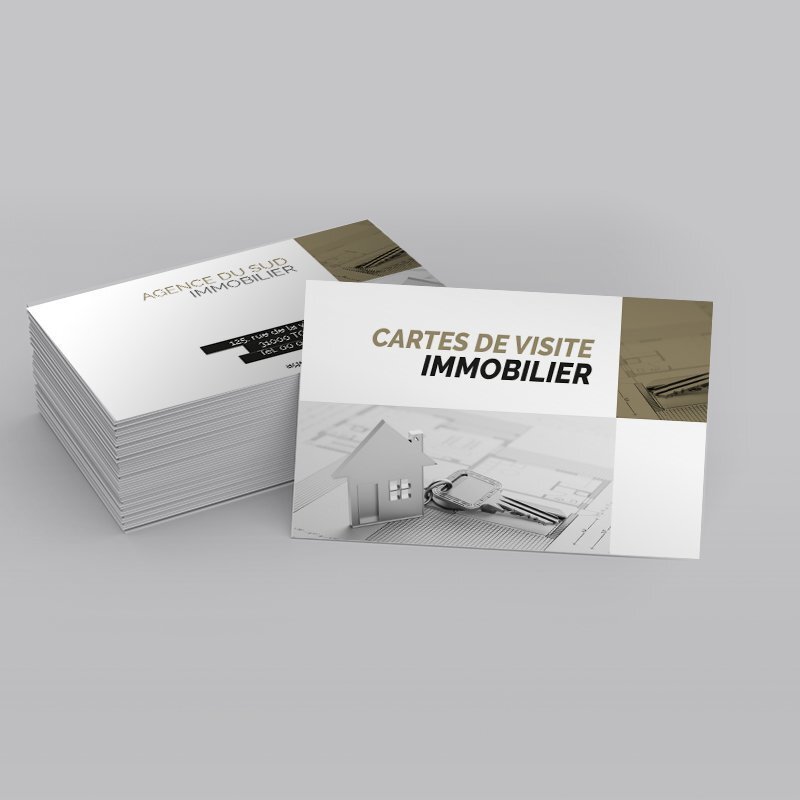 Impression cartes de visite immobilier