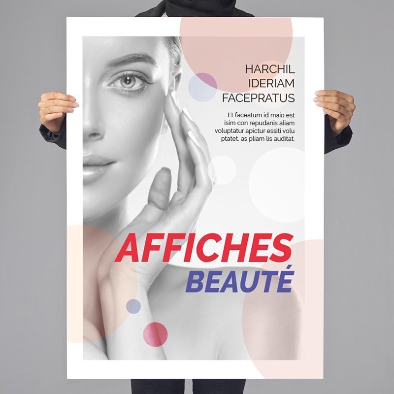 impression d'affiche beauté