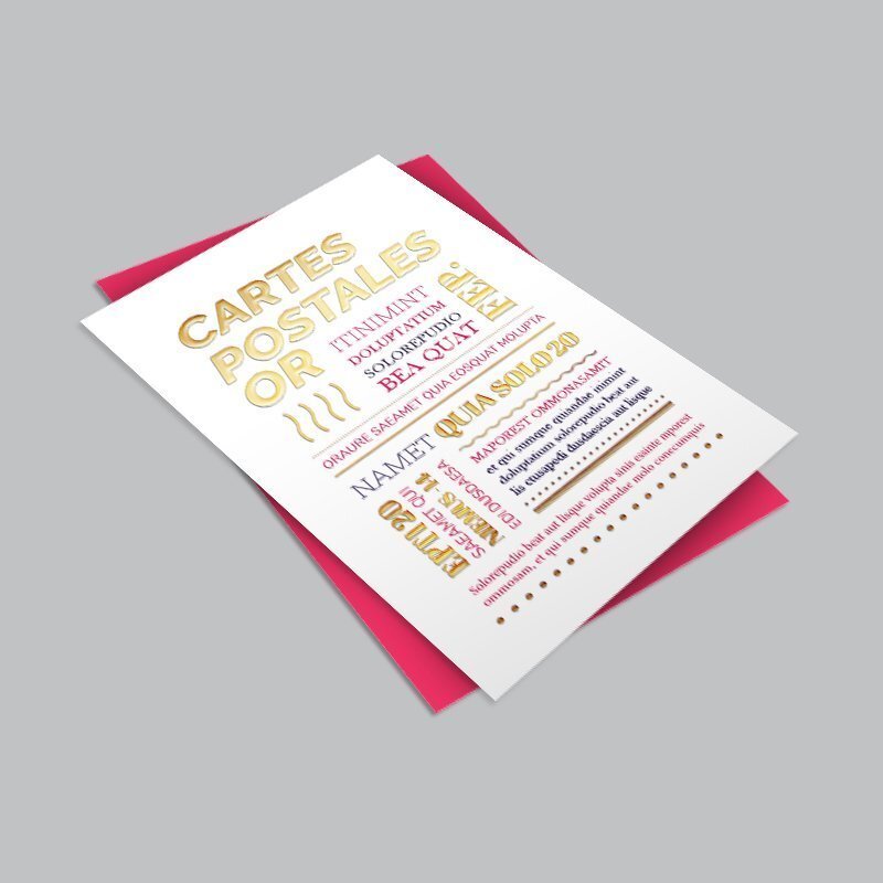 Imprimer une carte postale
